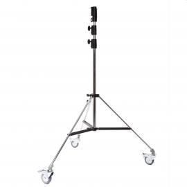 Lampstand Heavy Duty 126CSU on wheels (Double riser, max.3,30m max.40kg)