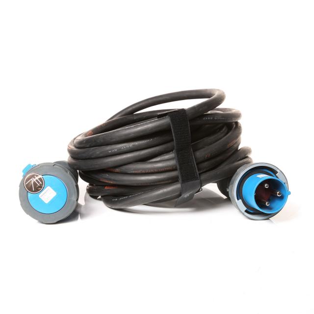 CEE 63 A Extension cord (blue) 15m