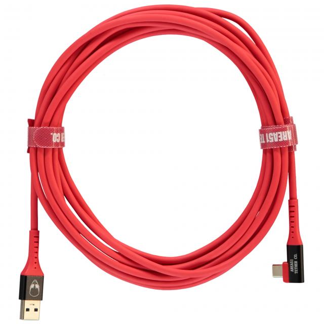 SHOP Area51 O'Hare XL PRO+ // USB-C Right Angle to USB-A 3.0 Tether Cable 4.6m